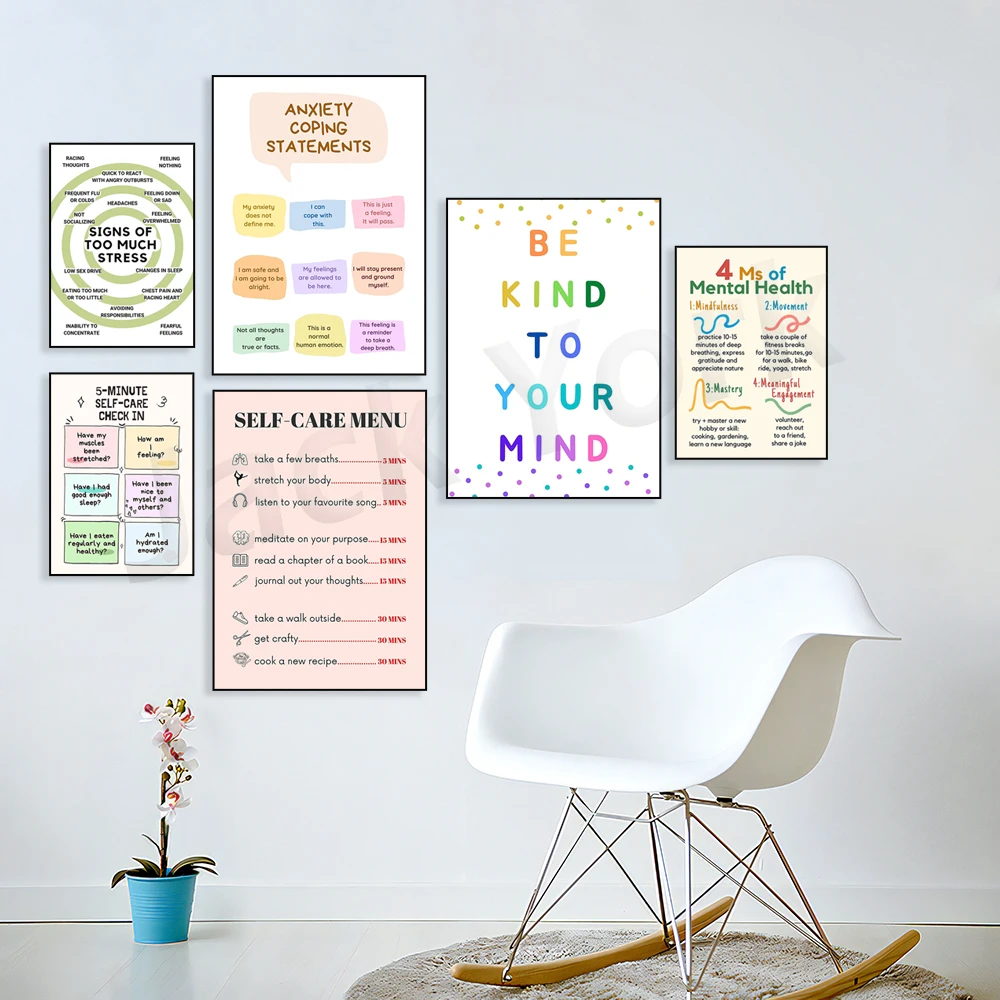 Self Care Check In Poster, Men – Therapy Health And Wellness recenzja i cena