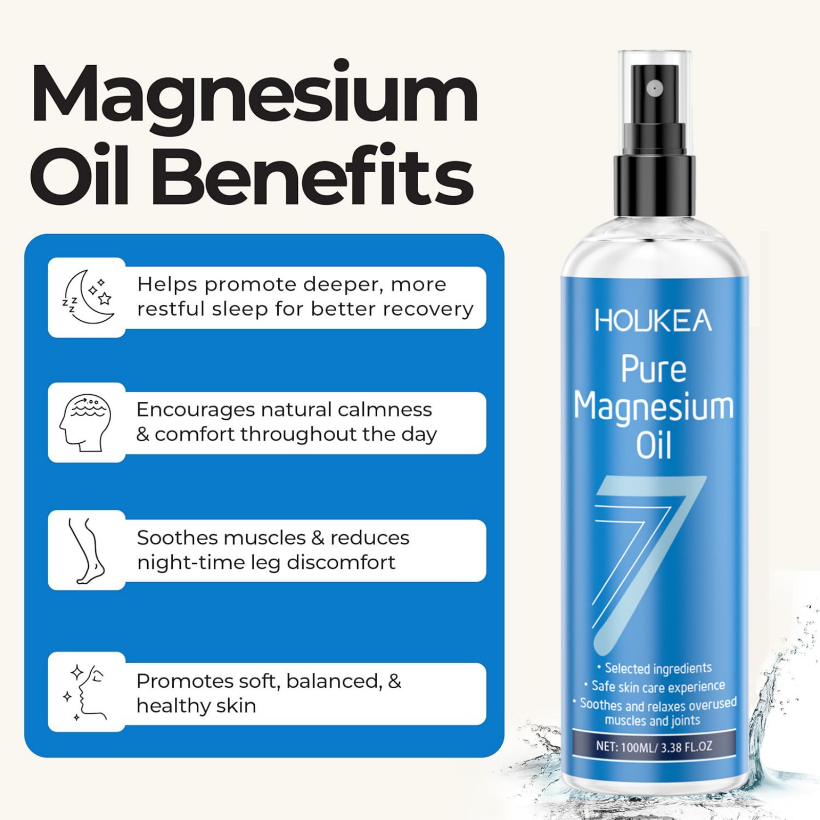 Olejek magnezjowy w sprayu, 10 – Bath Salts Magnesium recenzja i cena